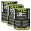 Produktbild: PETEC 3x 1 L LITER UNTERBODENSCHUTZ BITUMEN SCHWARZ UBS HOHLRAUMVERSIEGELUNG