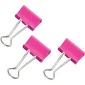 Produktbild: RAPESCO Foldbackklammern 1491, 19mm, pink, aus Metall, 80 Stück