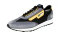 Produktbild: PRADA Wildleder Nylon MILANO 70 Sneaker - 2EG276 - Schwarz Grau NEU -  10,5 44,5