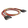 Produktbild: Delock - Spannungsversorgungs-Verlängerungskabel - SATA-Stromstecker (W) zu SATA-Stromstecker (M) - 50 cm