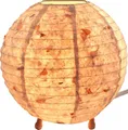 Produktbild: GURU SHOP Coronada Round Reispapier Tischlampe Flower, Beige, 33x35x35 cm