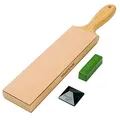Produktbild: SHARPAL 205H Doppelseitiger Leder-Streichriemen (330 x 60 mm) Kit mit 53g Polierpaste & Winkelführung, Honen von Messern (vatertagsgeschenk für papa)
