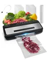 Produktbild: VEVOR Vakuumiergerät, 80 Kpa, 120 W, Lebensmittel-Vakuumierer, 7-in-1-Folienschweißgerät, automatisches Luftversiegelungssystem mit integriertem Cutter, mit 10 Vakuumbeuteln und 1 Beutelrolle