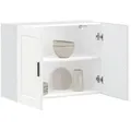 Produktbild: vidaXL Küchen-Hängeschrank Porto Weiß Holzwerkstoff