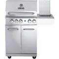 Produktbild: All'Grill ALL'GRILL ALLROUNDER M Modular Grundmodul Edelstahl 3 Brenner 1 Seitenkocher Backburner - Silber