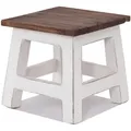 Produktbild: Design Delights Fusshocker, Weiß, Holz, 26x27x26 cm, Wohnzimmer, Hocker, Sitzhocker