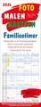 Produktbild: Foto-Malen-Basteln Familientimer 2026: Familienplaner mit 4 Spalten als Fotokalender zum Selbstgestalten. Familienkalender mit Ferienterminen und festem Bastelpapier.