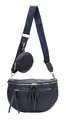 Produktbild: ITALYSHOP24 Damen Tasche Umhängetasche Brusttasche Muster Gürtel Bauchtasche Crossbody Gürteltasche Hüfttasche Crossover Bodybag Schultertasche Handytasche Leder Optik Blau