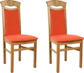 Produktbild: Home affaire Esszimmerstuhl Franz (Set, 2 St), strapazierfähige Microfaser, Gestell Buche natur oder weiß, Holzstuhl