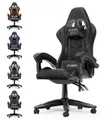 Produktbild: Gywowken Gaming-Stuhl Gaming Stuhl Ergonomisch - Gamer Stühle mit Lendenkissen, Gaming Chair Höhenverstellbar - 90-135° Rückenlehne