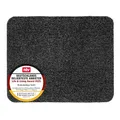 Produktbild: Astra Schmutzfangmatte innen waschbar 60x75 cm – Sauberlaufmatte schwarz 100% Baumwolle Matte - Entra SAUGSTARK - rutschfeste Fußmatte pflegeleicht
