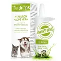 Produktbild: TIERDROPS Augentropfen für Hunde und Katzen – 0,30% Hyaluron und Aloe Vera – Natürliche Augenpflege für Haustiere. Augentropfen ohne Konservierungsmittel gegen trockene, rote oder gereizte Augen