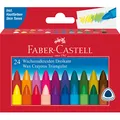 Produktbild: FABER-CASTELL Triangular Wachsmalstifte farbsortiert, 24 St.