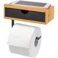 Produktbild: eluno Toilettenpapierhalter,, Schwarz, Holz, 18.5x13x10.5 cm, Badaccessoires