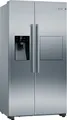 Produktbild: Bosch KAG93AIEP Side-by-Side Edelstahl mit Antifingerprint 91cm NoFrost LED Eis.-u.Wasserspender EEK:E