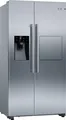 Produktbild: Bosch Side-by-Side Kühlschrank KAG93AIEP | NoFrost | 560L | Eis- & Wasserspender | Edelstahl | E | 178,7x90,8 cm, E (Spektrum A bis G)