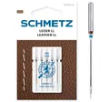 Produktbild: SCHMETZ | 5 Nähmaschinennadeln | Leder LL | 130/705 H LL | Nadeldicke 90/14 | auf jeder gängigen Haushaltsnähmaschine einsetzbar