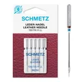 Produktbild: 5 Leder Nähmaschinennadeln |130/705 H LL | Nadeldicken: 5x 90/14 Flachkolben
