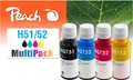 Produktbild: Peach 321284 Druckerpatrone 4 Stück(e) Kompatibel Standardertrag Schwarz, Cyan, Magenta, Gelb