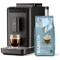 Produktbild: Tchibo Kaffeevollautomat Esperto2 Caffè inkl. 1kg Barista, Granite Black