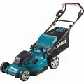 Produktbild: Makita DLM480CT2 Twin 18 V (36 V) Li-Ion LXT 48 cm Rasenmäher komplett mit 2 x 5,0 Ah Akkus und Twin Port Ladegerät, Blau