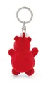 Produktbild: Nici Plüschfigur Nici 62081 Schlüsselanhänger Nilpferd rot mit Herz 5cm an