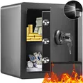 Produktbild: VEVOR Safe Tresor 1,8 Kubikfuß, Möbeltresor mit Feuerfester Geldtasche, Passwort & Schlüssel Digitaler Heimtresor Herausnehmbares Regal, Innenschrank, Wandtresor für Bargeld, Schmuck, Dokumente usw.