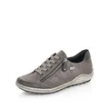 Produktbild: Remonte Damen Low-Top Sneaker R1402, Frauen Halbschuhe,lose Einlage,wasserabweisend,remonteTEX,Business,Freizeit,straßenschuhe,grau (44),37 EU