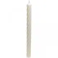 Produktbild: Rustic Stabkerzen in Weiß, 350/28 mm, durchgefärbt, lange Brenndauer, 4er-Set -