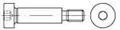Produktbild: ISO 7379 Pass-Schulterschraube Schaftpassung h8 M10x40 Stahl 12.9 blank Innensechskant 25 Stk
