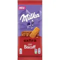 Produktbild: Milka EXTRA Lotus Biscoff Alpenmilch Schokoladentafel Packung 190g