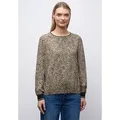 Produktbild: STREET ONE Langarmbluse mit Leoprint beige 34 EU