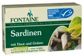 Produktbild: Fontaine Sardinen mit Haut und Gräten 120g Fischkonserve, 3er Pack (3 x 120 g)