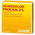 Produktbild: Hewedolor Procain 2% Injektionslösung in Ampullen 10 St