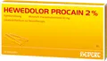 Produktbild: Hevert-Arzneimittel GmbH & Co. KG HEWEDOLOR Procain 2% Injektionslösung in Ampullen 10X2 ml 03919815