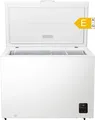Produktbild: Gefriertruhe 297L weiß FastFreeze LED Schloss E Energieklasse Rollen