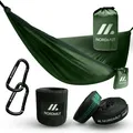 Produktbild: ® Ultraleichte Hängematte Outdoor mit Befestigungs-Set Camping Hängematte ink...