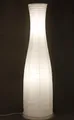Produktbild: TRANGO LED Stehlampe, 1231L Design LED Reispapier Stehlampe *SWEDEN* Reispapierlampe *HANDMADE* Stehleuchte mit weißem Lampenschirm inkl. 2x E14 LED Leuchtmittel - Form: Rund - Höhe: 125cm, warmweiß, Wohnraumlampe - Standlampe