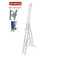 Produktbild: Set-Aktion: KRAUSE Tribilo 3x14 inkl. Tritt/Ablage - MONTO Vielzweckleiter | TRBS-konform + Neue Norm - Art-Nr: 129727TA