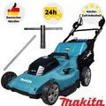 Produktbild: Makita DLM539Z Akku-Rasenmäher 2x18V ohne Akku Mähen Sammeln Mulchen Heckauswurf