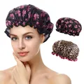 Produktbild: Duschhaube, 2 Stück Wasserdichte Duschhauben, Shower Cap, Duschhaube für Dame...