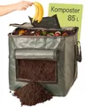 Produktbild: Praknu Thermo Komposter für Garten Klein - 85L Platzsparend - Wetterfest 𝗘𝘅𝘁𝗿𝗮 𝗦𝘁𝗮𝗿𝗸 - Mit Belüftungs- und Einfüllklappe - Schnellkomposter für Küchen- und Gartenabfälle
