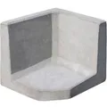 Produktbild: Diephaus L-Stein Ecke unbewehrt  Grau 40 x 40 x 40 x 7 cm