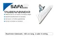 Produktbild: SAFA Taubenspikes Taubenabwehr aus rostfreiem Edelstahl, 1 meter lang, 2/4-reihig, Für die Montage auf Stein, Beton, Metall, Holz, Glas, geeignet.