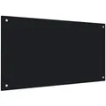 Produktbild: vidaXL Küchenrückwand Schwarz 90x50 cm Hartglas