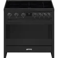 Produktbild: Smeg B95IMAN9 Induktionsstandherd 90cm Schwarz Neutrales Design
