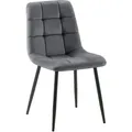 Produktbild: Esszimmerstuhl Antibes Samt dunkelgrau