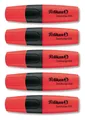 Produktbild: 5 x Pelikan Textmarker Leuchtmarker Highlighter 490 Marker 2 -5mm, rot