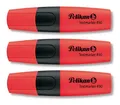 Produktbild: 3 x Pelikan Textmarker Leuchtmarker Highlighter 490 Marker 2 -5mm rot