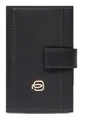 Produktbild: Porta carte di credito in pelle e metallo Uomo piquadro pp5649w92r-n Nero
